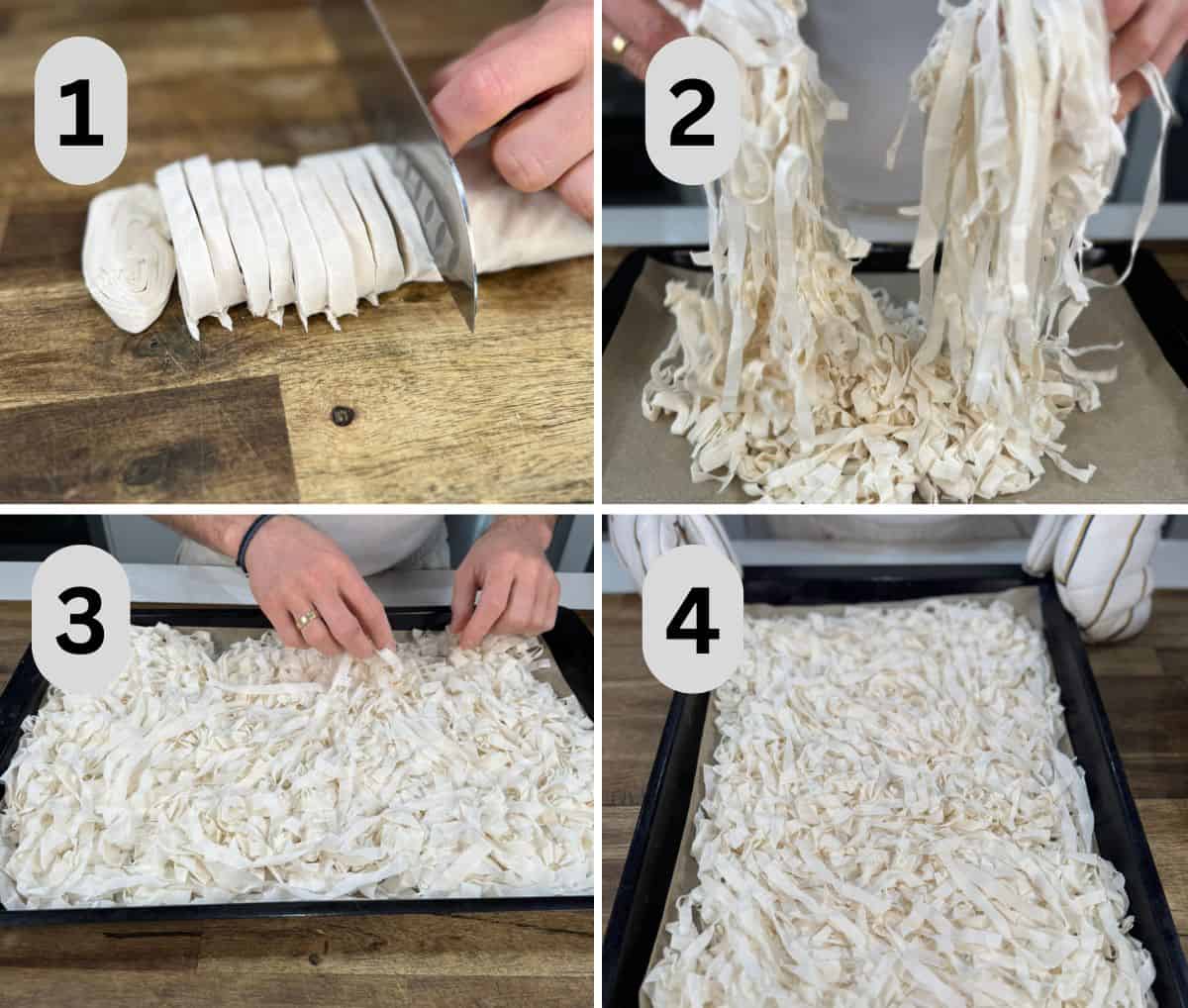 steps to prepare the phyllo pastry