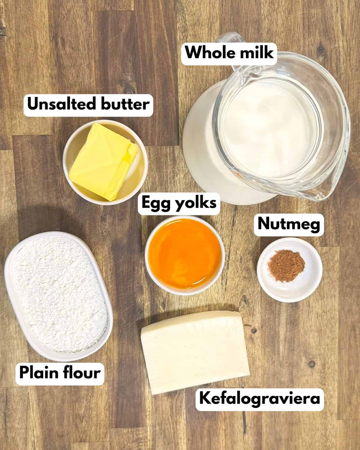 creamy bechamel sauce ingredients