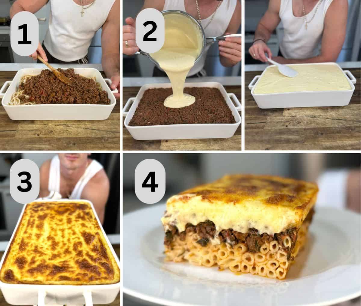 steps to assemble and bake