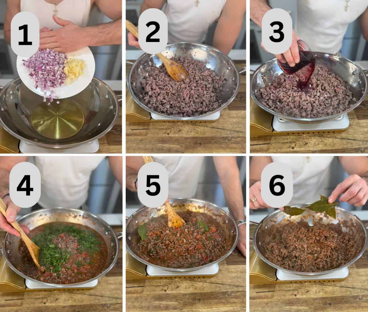 steps to make the meat sauce