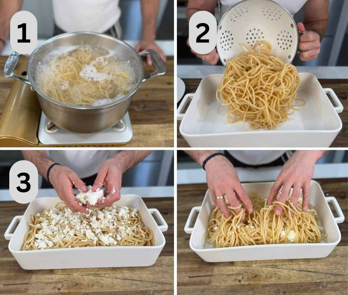 steps to prepare the pasta layer