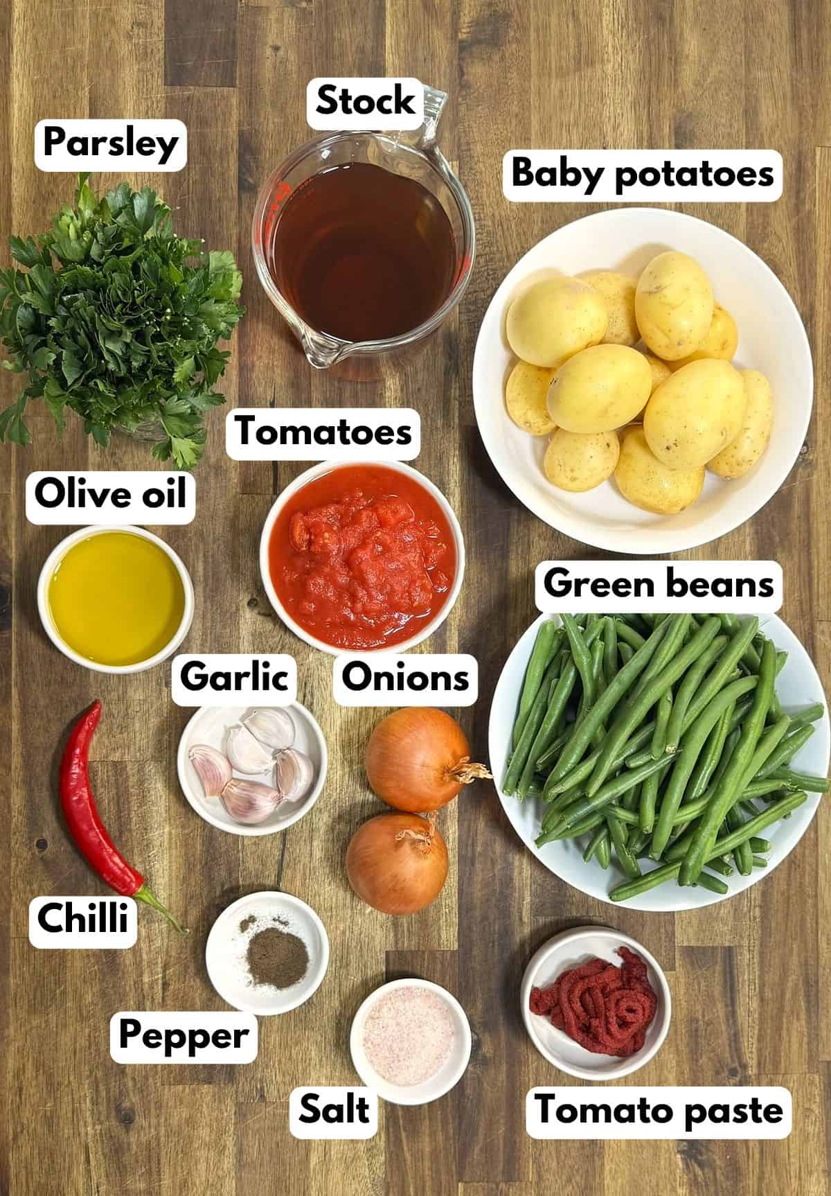 ingredients to make fasolakia lathera