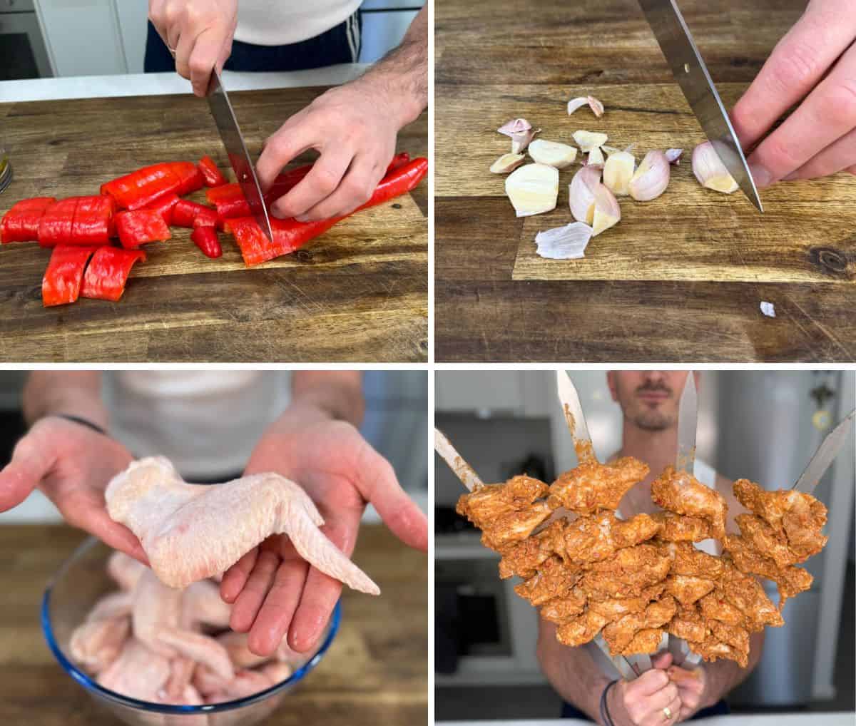 steps to prepare for the wings recipe