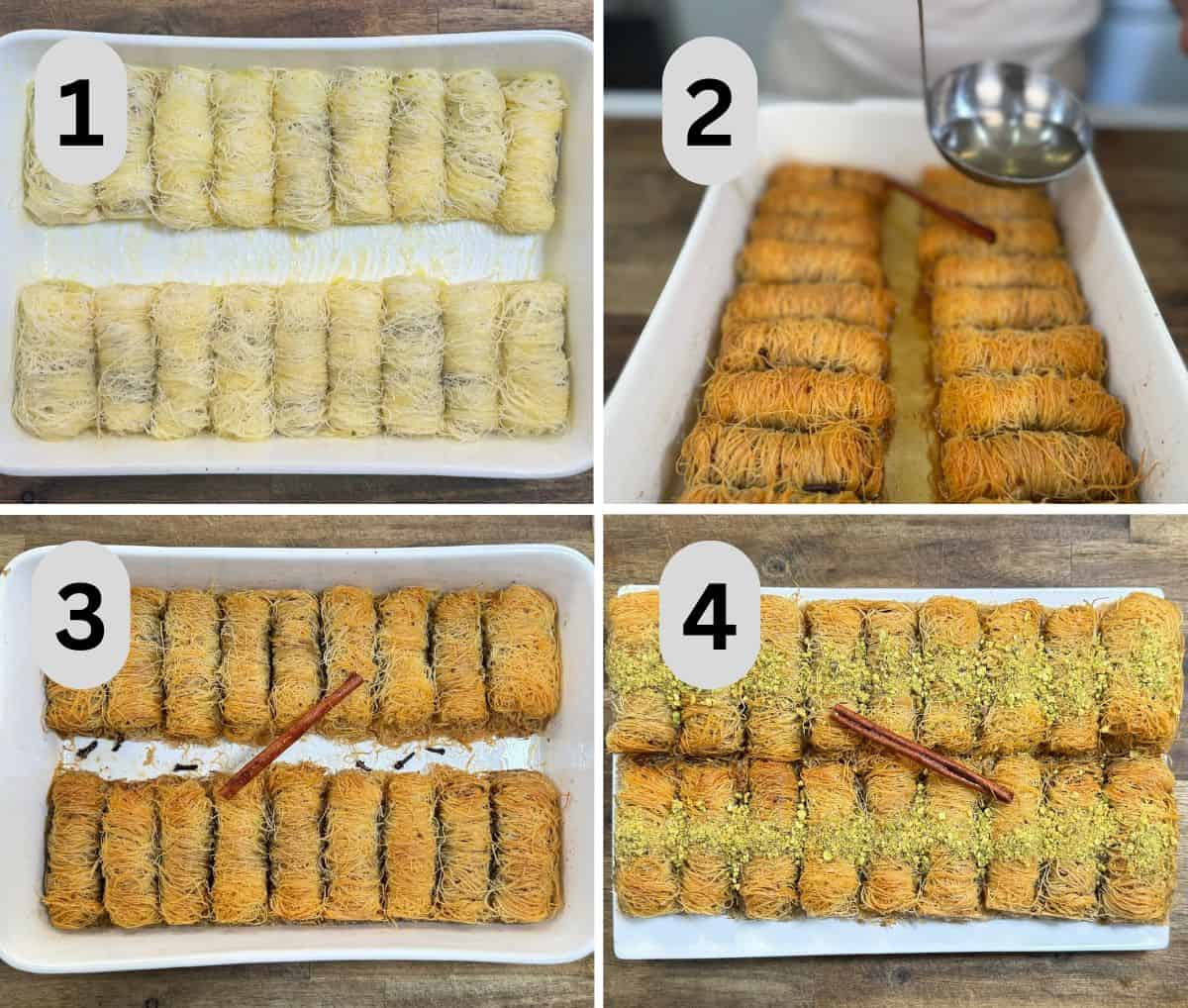 steps to bake and finish the rolls