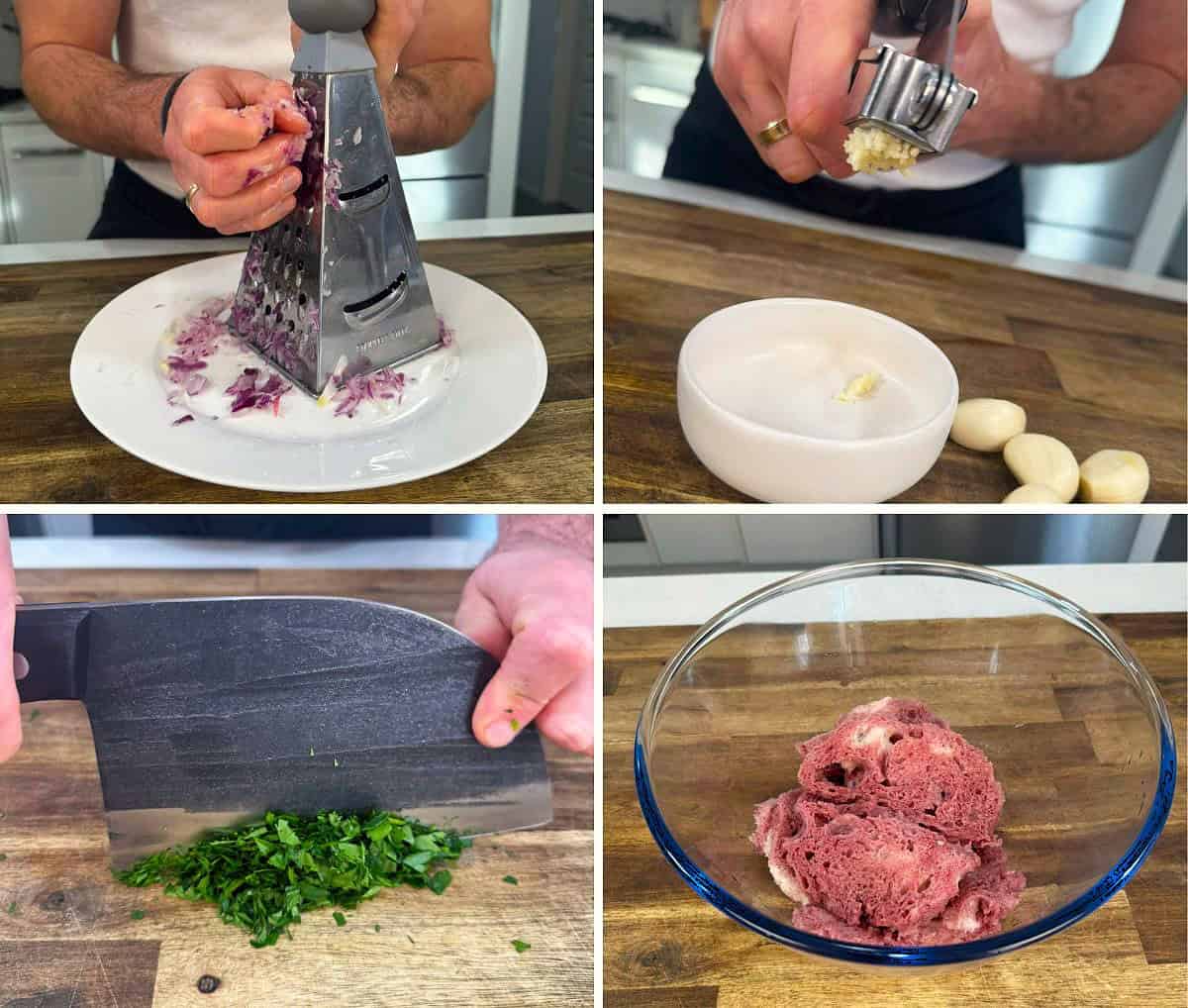 steps to get prepared to make soutzoukakia
