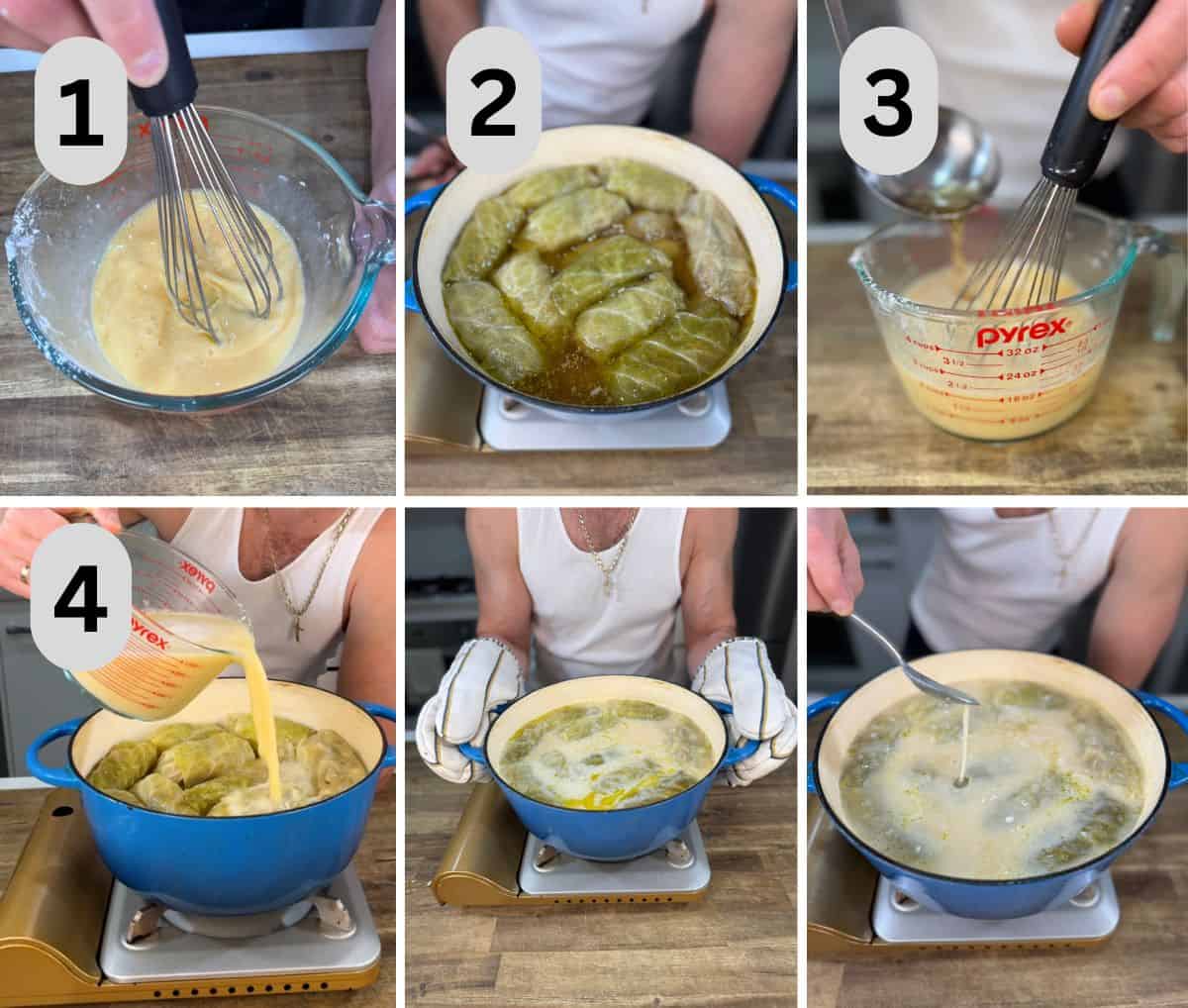 steps to make the lemon sauce and finish cooking